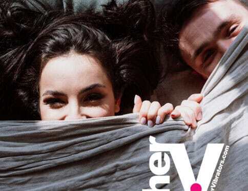 Couples vibrator - cozy scene under the covers