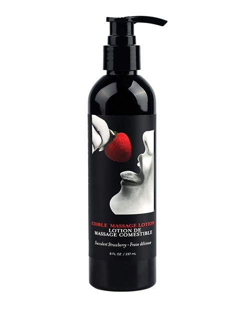 Shop Earthly Body Hemp Seed by Night Edible Lotion - 8 oz Strawberry online