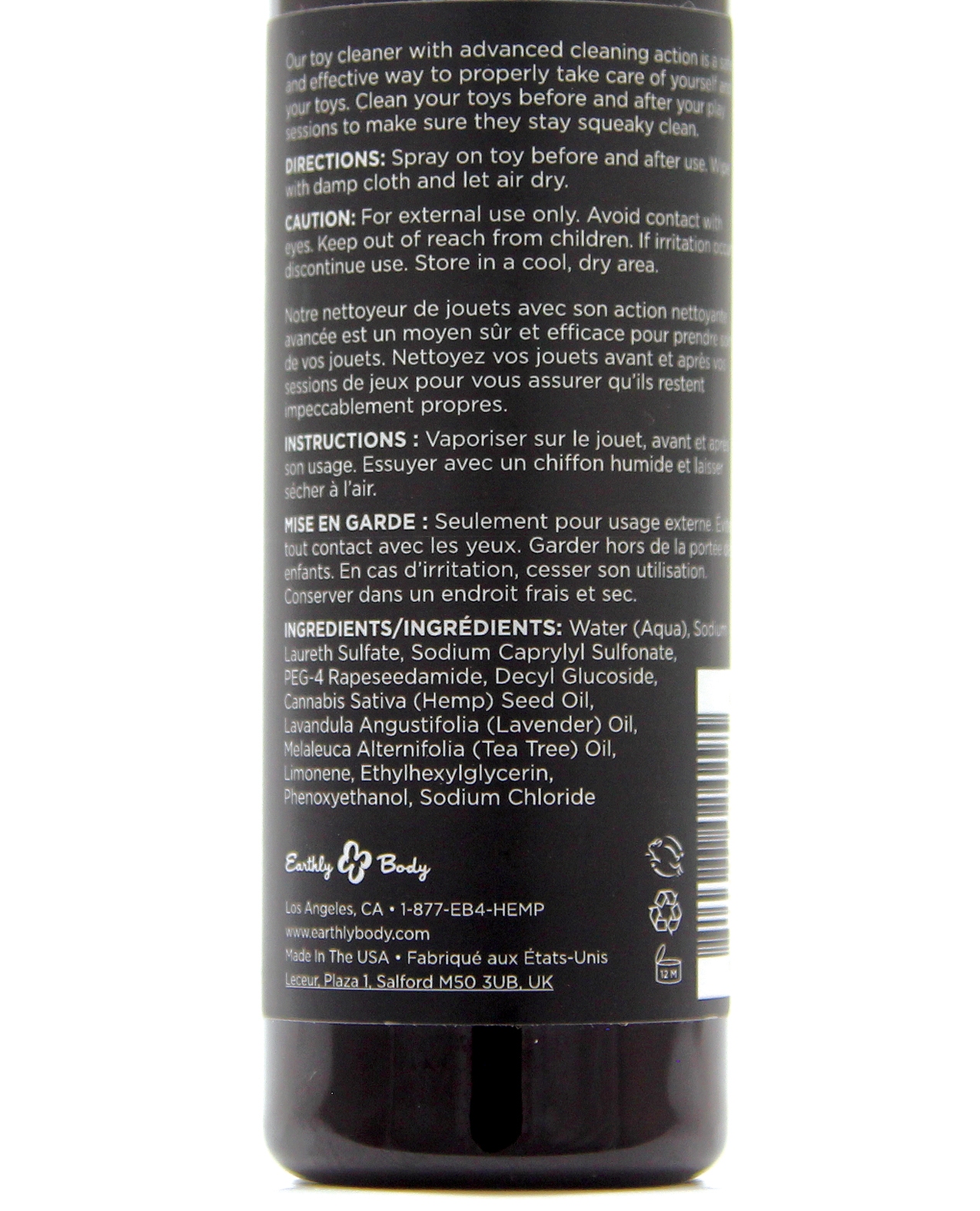 Order Earthly Body Hemp Seed Toy Cleaner - 4 oz online