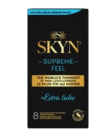 Shop Lifestyles SKYN Supreme Feel Extra Lubrication Condoms - Box of 8 online