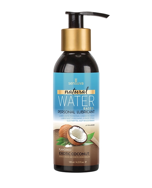 Shop Sensuva Natural Water Based Personal Lubricant - 4 oz Exotic Coconut online