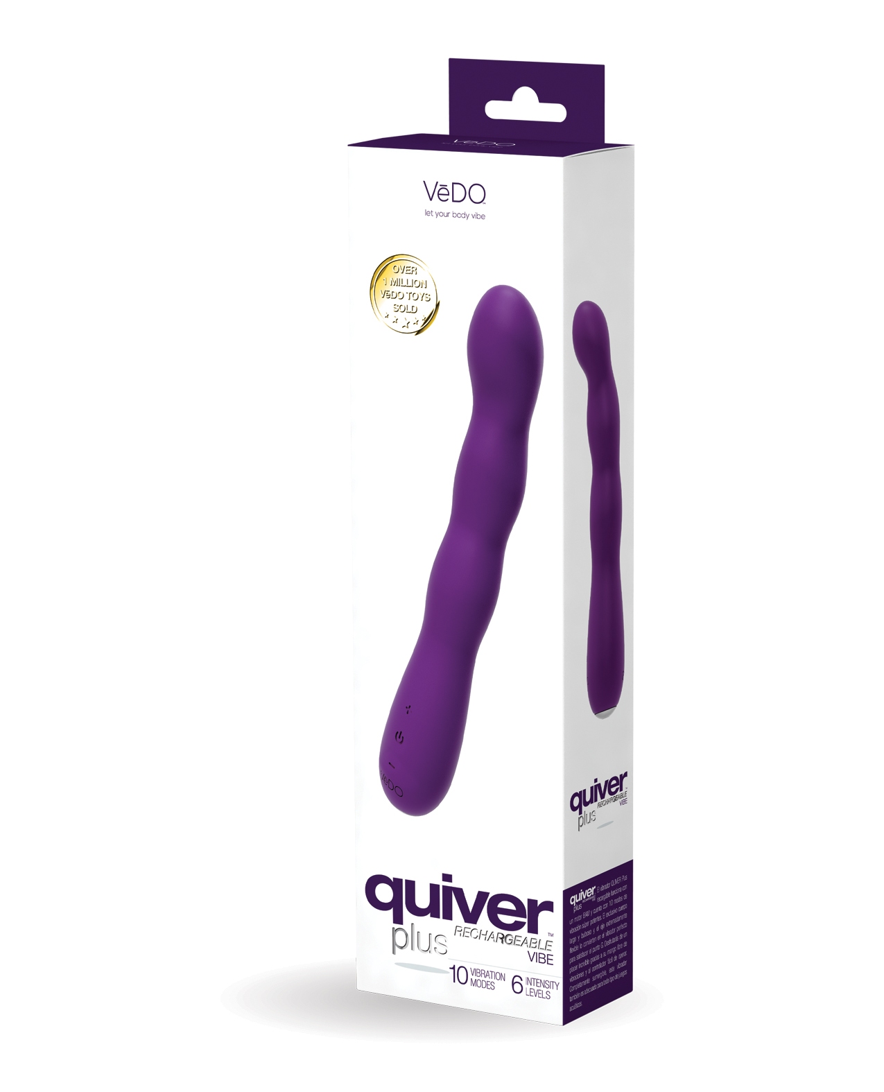 Shop VeDO Quiver Plus Rechargeable Vibe - Deep Purple online