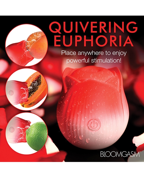 Shop Bloomgasm Pulsing Petals Throbbing Rose Stimulator - Red