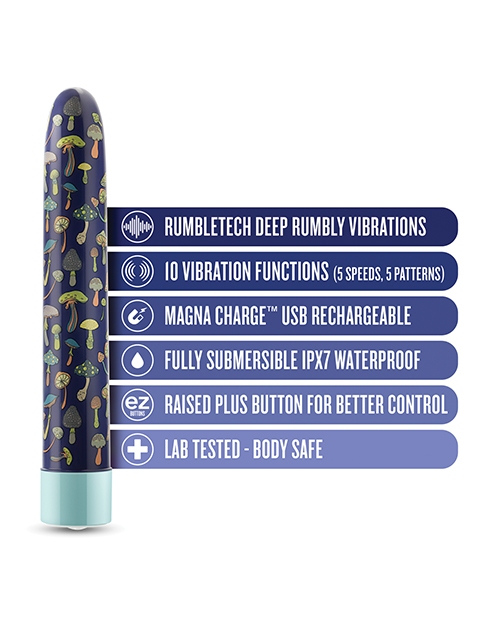Shop Blush Limited Addiction Dreamscape 7" Rechargeable Vibe - Blue