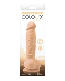 Order Colours Pleasures 5" Vibrating Dildo - White