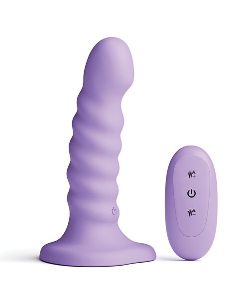 Buy Colours - Ribbed - 5" Vibrating Dildo - Purple at HerVibrators.com
