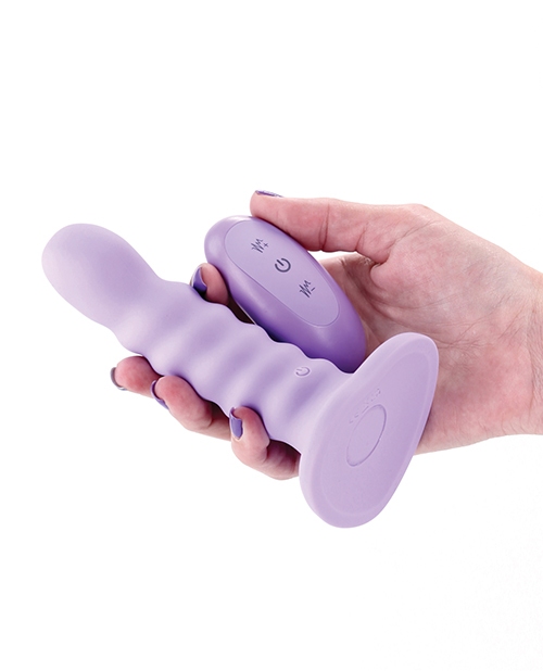 Buy Colours Colours - Ribbed - 5" Vibrating Dildo - Purple
