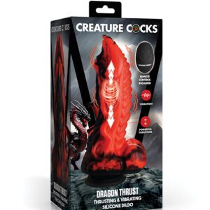 Buy Creature Cocks Dragon Thrust Thrusting & Vibrating Silicone Dildo online