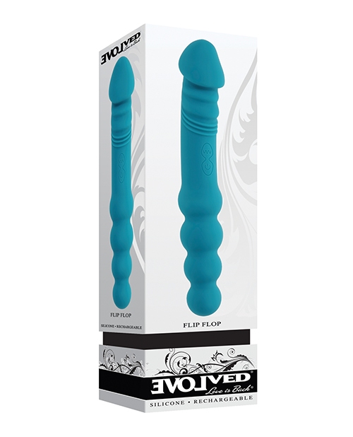 Buy Evolved Flip Flop Dual-Sided Vibrator - Teal online
