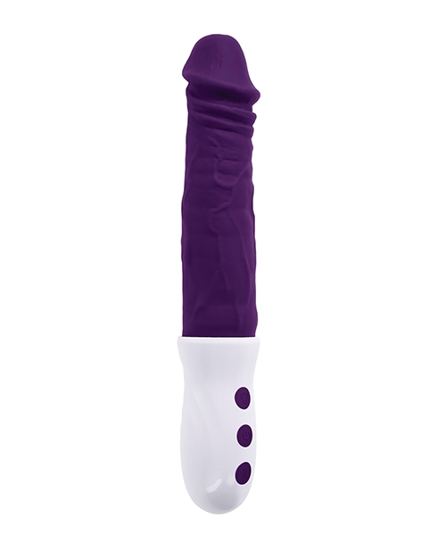 Order Evolved Plum Thrust Realistic Shaft Vibrator - Purple online