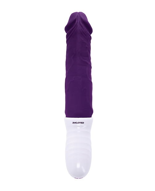 Evolved Plum Thrust Realistic Shaft Vibrator - Purple for sale