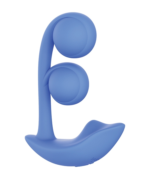 Buy Melody Twin Balls Clit & G-Spot Vibrator - Blue online