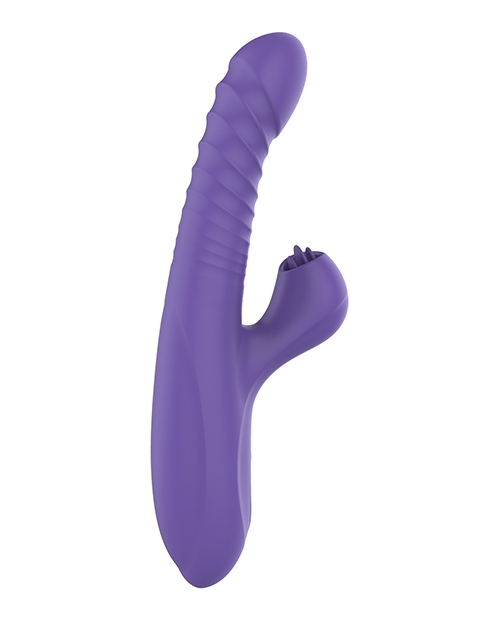 Buy Noire Collection Omega Multi Function Warming Head Rabbit Vibe - Purple