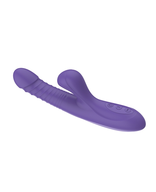 Shop Omega Multi Function Warming Head Rabbit Vibe - Purple