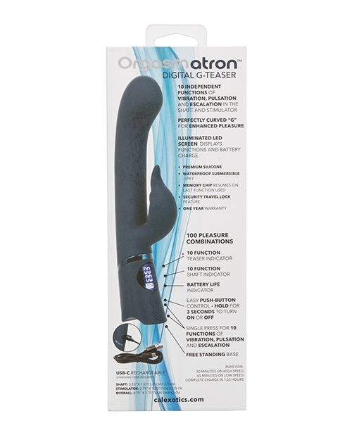 Buy Orgasmatron Digital G-Teaser Vibrator - Blue