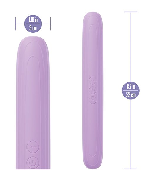 Play With Me Double Ended Vibrator - Purple for sale