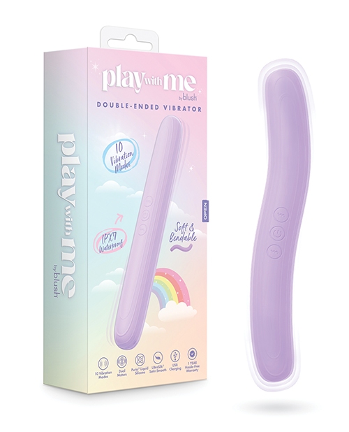 Buy Play With Me Double Ended Vibrator - Purple online