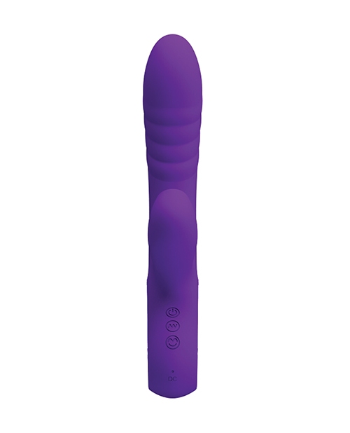 Shop Pretty Love Jersey Sucking & Vibrating Rabbit - Purple