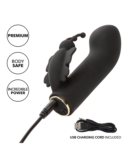 Shop Raven Butterfly G-Spot Vibrator - Black