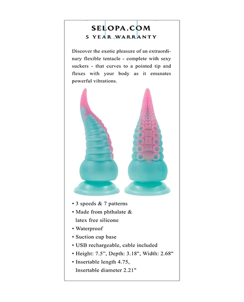 Buy Selopa Stuck On You Tentacle Dildo - Multi Color
