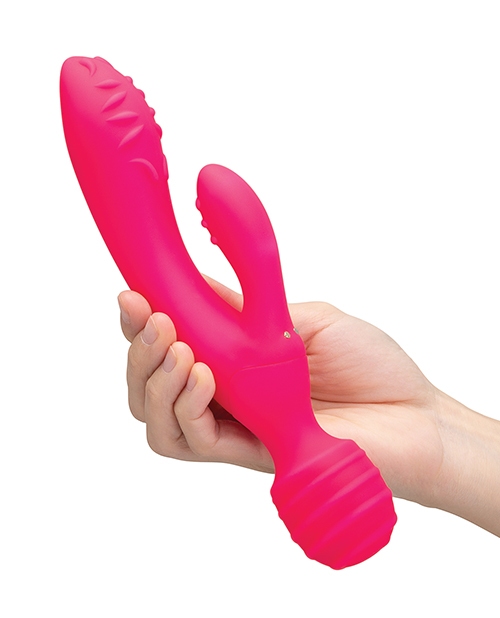 Shop Together Tri Delight Dual-Ended Triple Stim Wand & Rabbit Vibrator