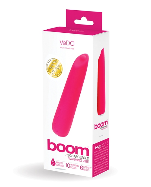 Shop VeDO Boom Rechargeable Ultra Powerful Vibe - Pink online