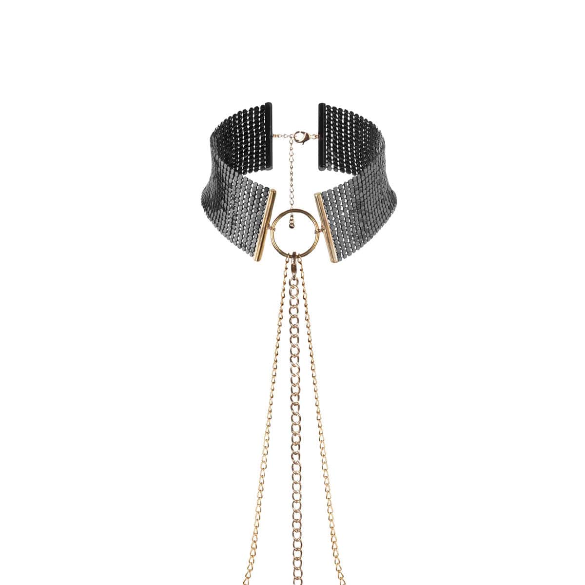 Bijoux Indiscrets Desir Metallique Collar - Black sexy jewelry made by Bijoux Indiscrets for her.
