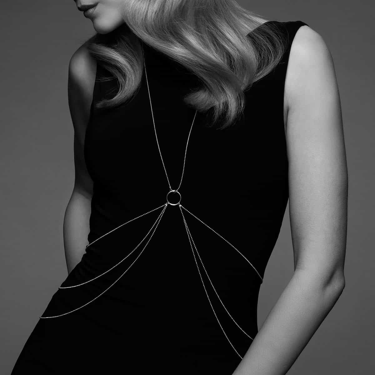 Bijoux Indiscrets Magnifique Collection 8 Body Chain - Gold sexy jewelry made by Bijoux Indiscrets for her.