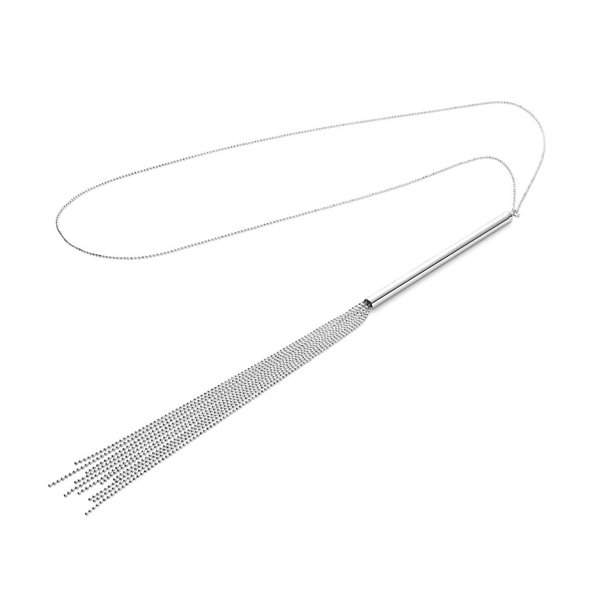Bijoux Indiscrets Magnifique Collection Chain Necklace Whip - Silver sexy jewelry made by Bijoux Indiscrets for her.