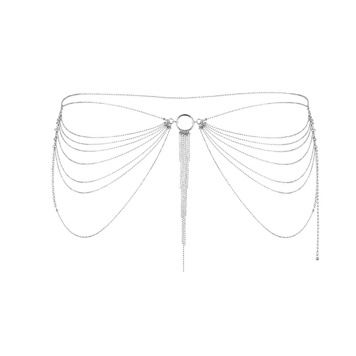 Bijoux Indiscrets Magnifique Collection Chain Waist Jewelry - Silver sexy jewelry made by Bijoux Indiscrets for her.