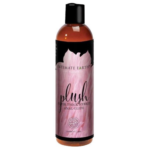 A top choice for Vegans, Intimate Earth Plush Hybrid Anal Glide 4oz personal vegan lubricant by Intimate Earth is for sale at herVibrators.com.
