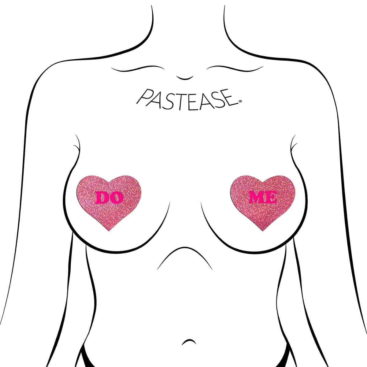Wearing Pastease Do Me Hearts Pink Glitter nipples covers by Pastease can be fun and sexy!