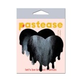 Wearing Pastease Faux Latex Black Melty Heart nipples covers by Pastease can be fun and sexy!