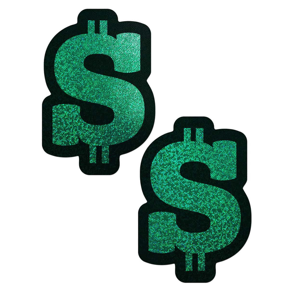 Wearing Pastease Glitter Green Dollar Signs nipples covers by Pastease can be fun and sexy!