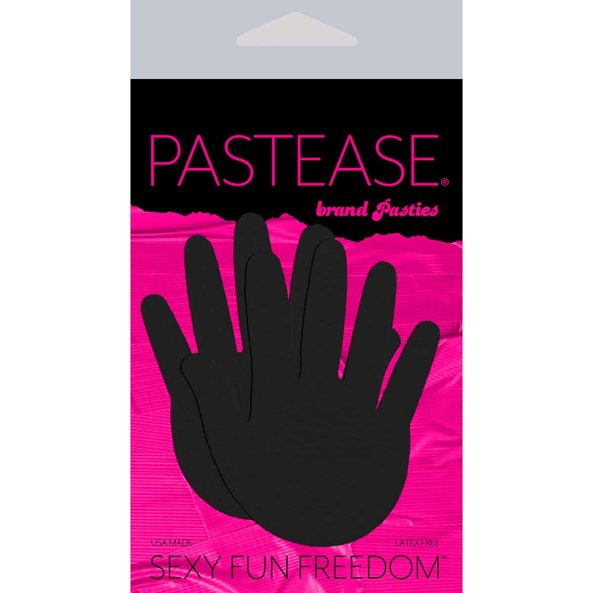 Wearing Pastease Hands Black nipples covers by Pastease can be fun and sexy!