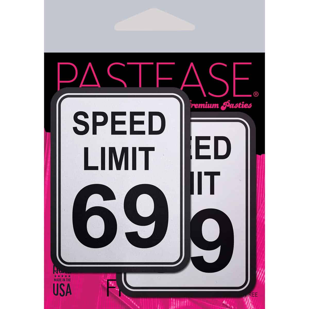 Wearing Pastease Speed Limit 69 nipples covers by Pastease can be fun and sexy!