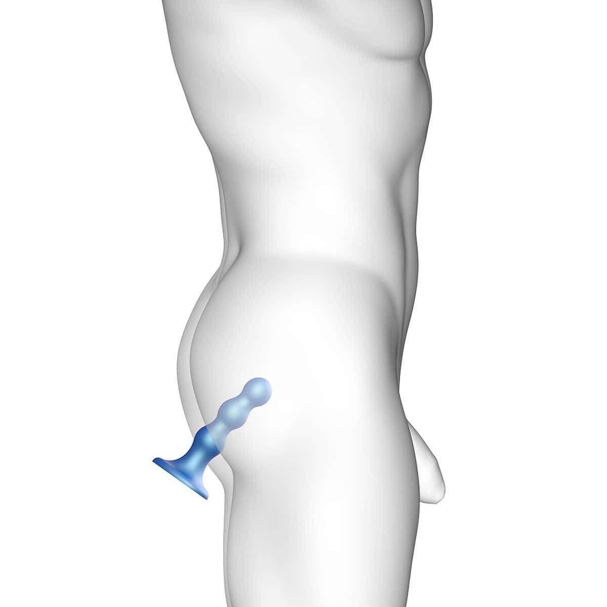 Strap On Me Balls Plug Dil Blue Small dildo made by Strap-On-Me on sale at herVibrators.com