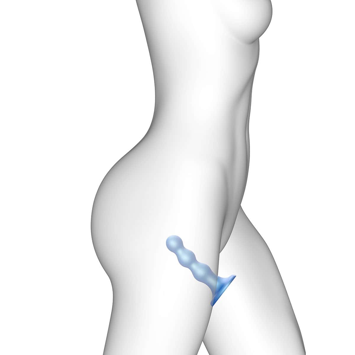 Strap On Me Balls Plug Dil Blue Small dildo made by Strap-On-Me on sale at herVibrators.com
