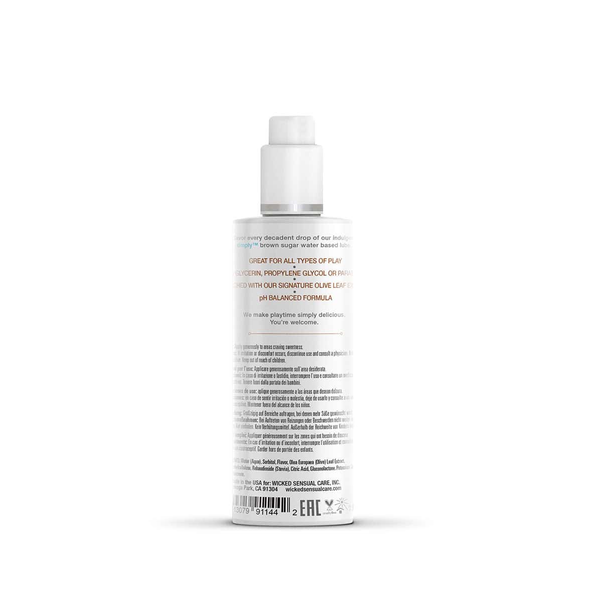 Buy and try Wicked Simply Aqua 4oz - Brown Sugar water based lubricant by Wicked Sensual Care for your next sexual encounter with her.