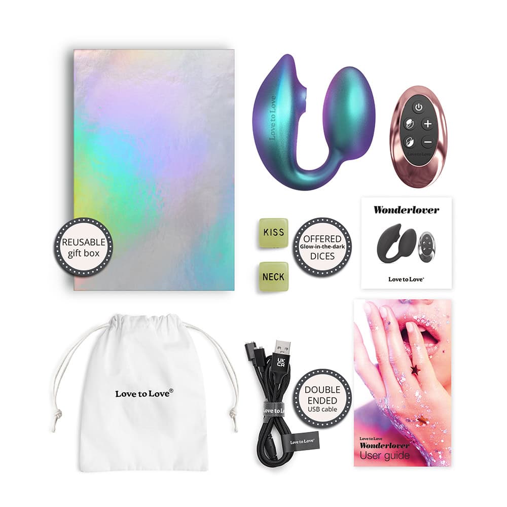 Buy a Love to Love Wonderlover w/Remote Iridescent Turquoise vibrator.