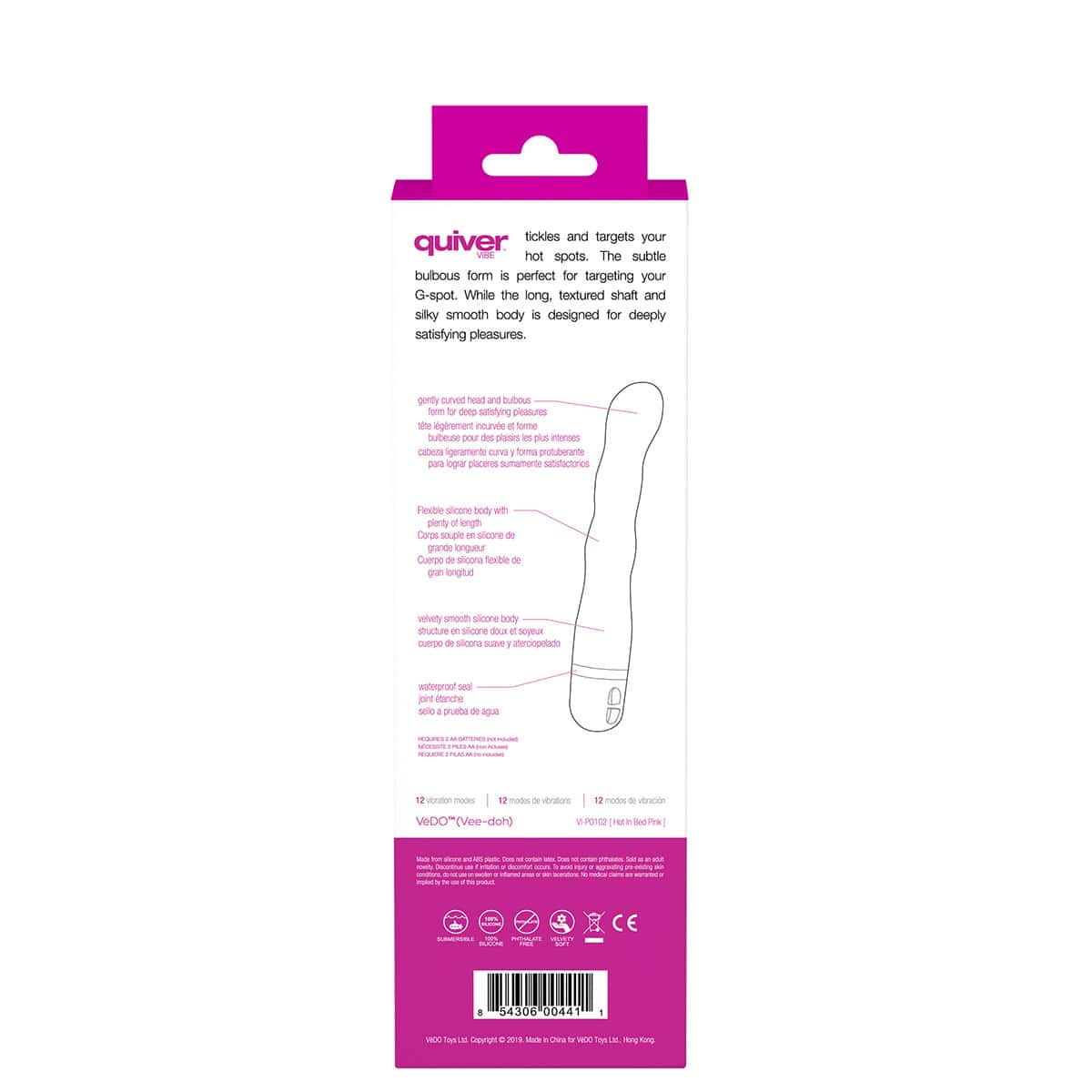Buy a VeDO Quiver Vibe  Hot Pink vibrator.