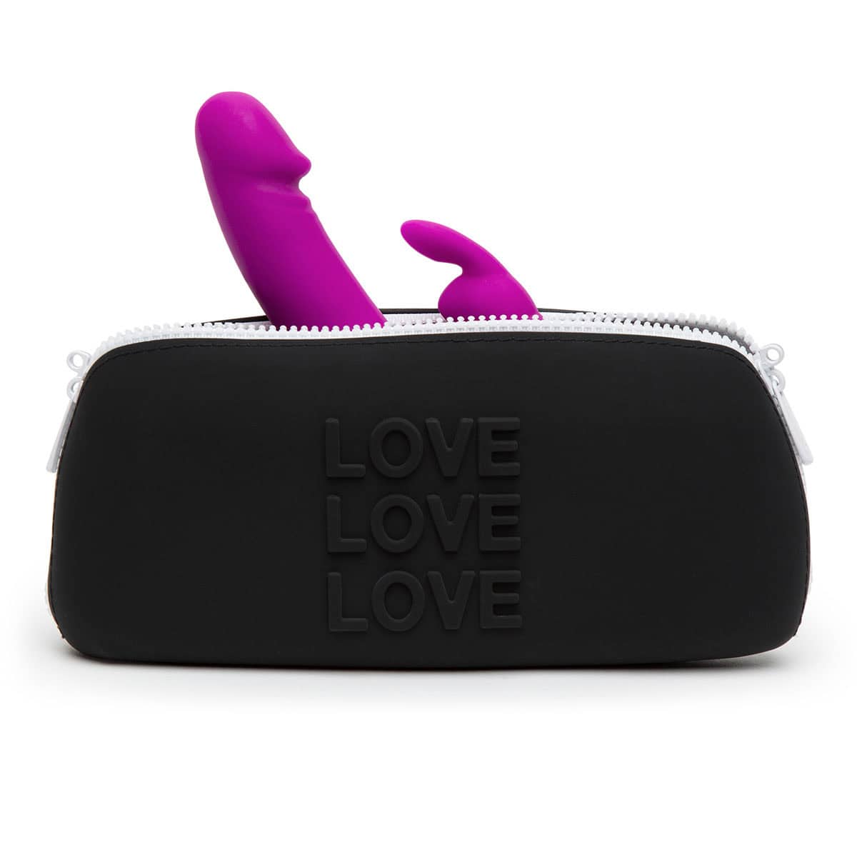 Buy and try  Happy Rabbit Storage Case Medium Black sex toy storage by Happy Rabbit