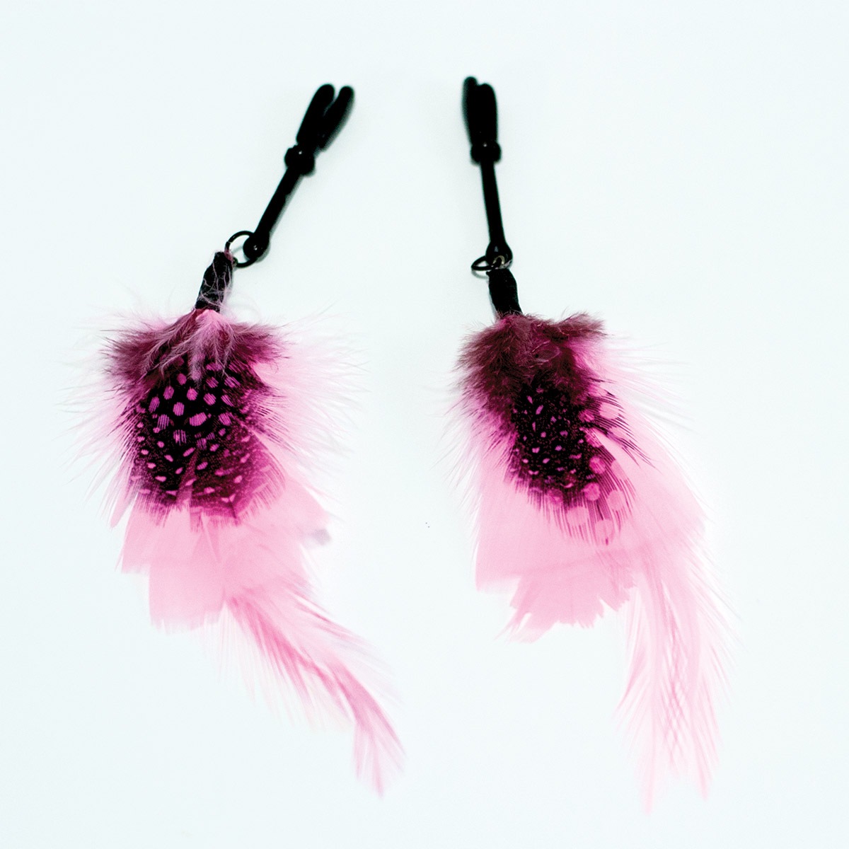Sex Kitten Feather Clamps sexy jewelry made by Sex Kitten for her.