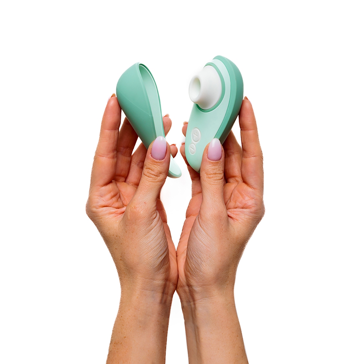 Fully assembled  Womanizer vibrator with smooth exterior