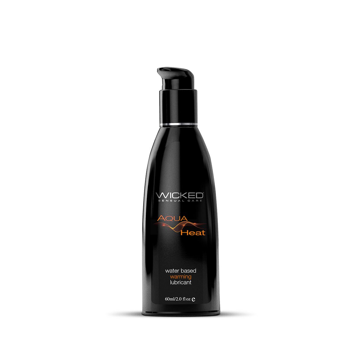 Bottle of 2 oz Water Based Lube Wicked Sensual Care showing clean, lightweight formula