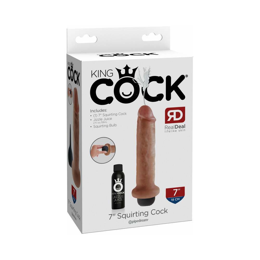 7 inch Dildo by Pipedream in Tan Light Brown Mocha shown for use by Her or Him