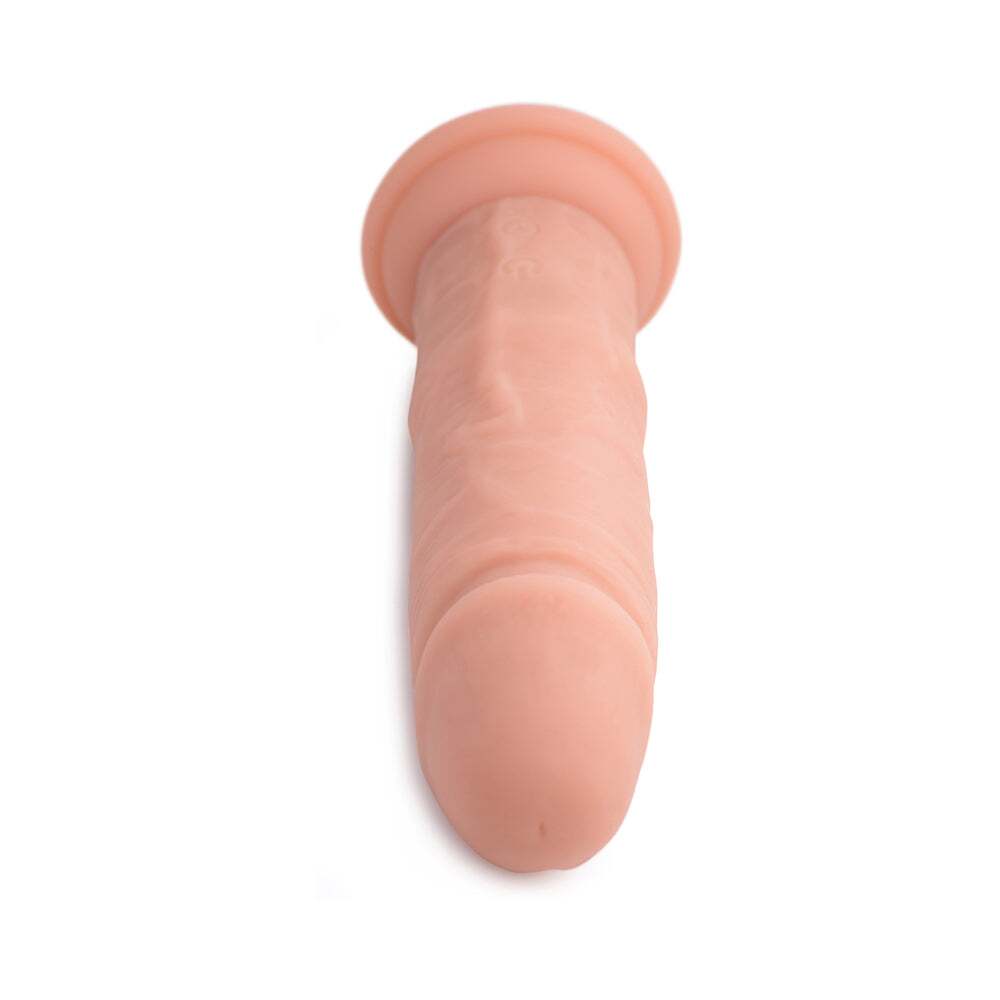 7 inch Dildo by Curve Novelties in Vanilla Ivory Beige displayed for pegging Him or Her