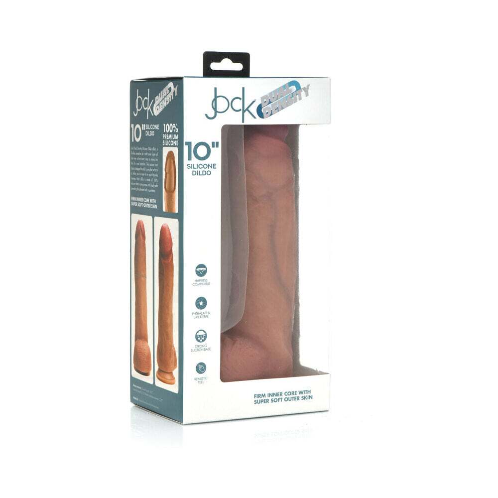 10 inch Dildo by Curve Novelties in Vanilla Ivory Beige shown for use by Her or Him