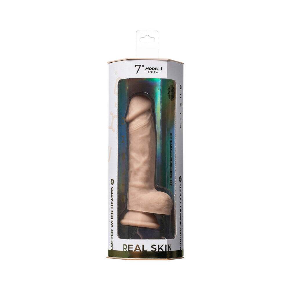7 inch Dildo by Doc Johnson in Vanilla Ivory Beige shown for use by Her or Him