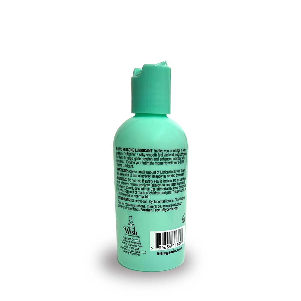 Close-up of  Silicone Lube by Little Genie with silky finish